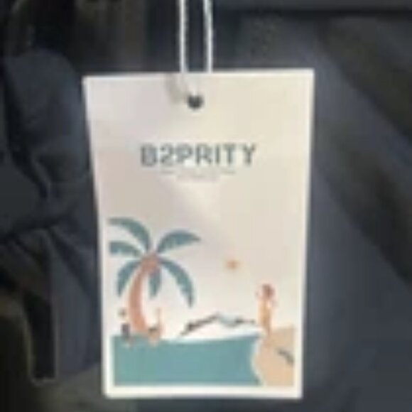 B2prity Women's One Piece Swimsuit Tummy Control Tie Back Slimming XL - NWT - Picture 5 of 5